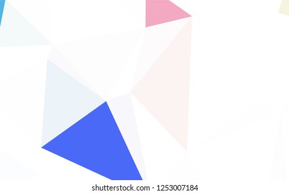 Dark Blue, Yellow vector low poly cover. Colorful illustration in polygonal style with gradient. Brand new design for your business.