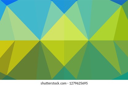 Dark Blue, Yellow vector low poly layout. A completely new color illustration in a vague style. A new texture for your design.