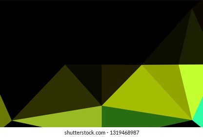 Dark Blue, Yellow vector low poly layout. Creative illustration in halftone style with gradient. A new texture for your design.