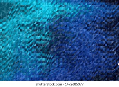Dark Blue, Yellow vector low poly background. Elegant bright polygonal illustration with gradient. New template for your brand book.