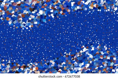Dark Blue, Yellow vector low poly background. A sample with a polygonal design. Illustration in polygonal style with repeating squares