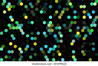 Dark Blue, Yellow vector low poly background. A sample with a polygonal design. Low poly illustration, low polygonal background.
