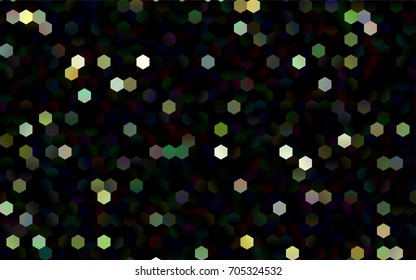 Dark Blue, Yellow vector low poly background. A sample with a polygonal design. 