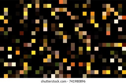 Dark Blue, Yellow vector low poly background. A sample with a polygonal design. Illustration in polygonal style with repeating squares