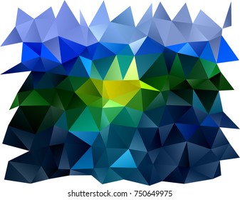 Dark Blue, Yellow vector low poly background. Brand-new colored illustration in blurry style with gradient. A completely new design for your business.