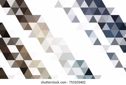 Dark Blue, Yellow vector low poly background. An elegant bright illustration with gradient. Triangular pattern for your business design.