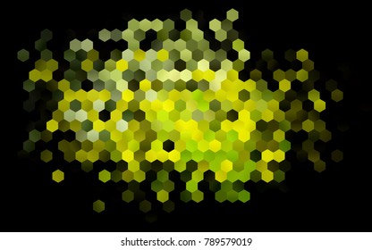 Dark Blue, Yellow vector low poly background. A sample with a polygonal design. Low poly illustration, low polygonal background.