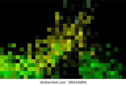 Dark Blue, Yellow vector modern geometrical background. Abstract template. Geometric pattern in square style with gradient.