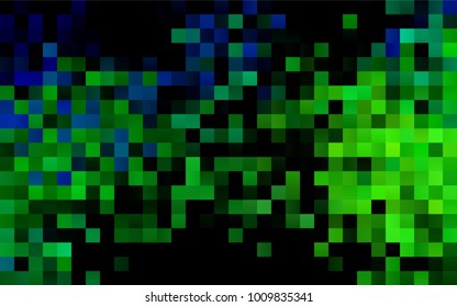 Dark Blue, Yellow vector modern geometrical background. Abstract template. Geometric pattern in square style with gradient.