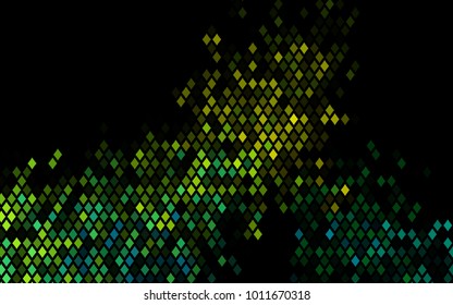 Dark Blue, Yellow vector modern geometrical background. Abstract template. Geometric pattern in square style with gradient.