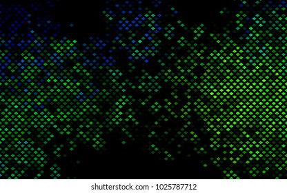 Dark Blue, Yellow vector modern geometrical background. Abstract template. Geometric pattern in square style with gradient.