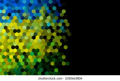 Dark Blue, Yellow vector modern geometrical abstract background. Texture, brand-new background. Geometric background in Origami style with gradient. 