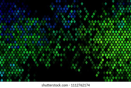 Dark Blue, Yellow vector modern geometrical background. Abstract template. Geometric pattern in square style with gradient.