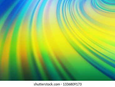 Dark Blue, Yellow vector modern bokeh pattern. Colorful illustration in blurry style with gradient. A completely new design for your business.