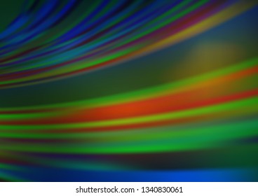 Dark Blue, Yellow vector modern elegant background. Glitter abstract illustration with an elegant design. The best blurred design for your business.