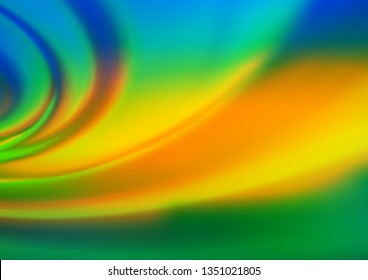 Dark Blue, Yellow vector modern bokeh pattern. Modern geometrical abstract illustration with gradient. The template for backgrounds of cell phones.