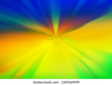 Dark Blue, Yellow vector modern bokeh pattern. A completely new color illustration in a bokeh style. Brand new design for your business.