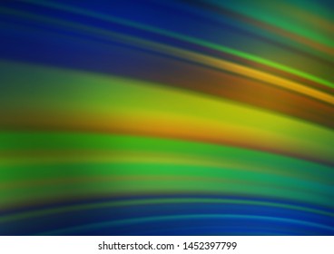 Dark Blue, Yellow vector modern elegant template. Creative illustration in halftone style with gradient. The best blurred design for your business.