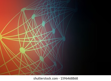 Dark Blue, Yellow vector modern elegant backdrop. Creative illustration in halftone style with gradient. Blurred design for your web site.