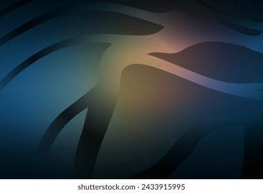 Azul oscuro, amarillo vector moderno elegante fondo. Ilustración colorida en estilo abstracto con degradado. Fondo elegante para un libro de marca.