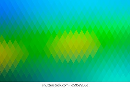 Dark Blue, Yellow vector modern geometrical background. Abstract template. Geometric pattern in square style with gradient.