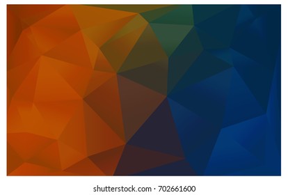 Dark Blue, Yellow vector modern geometrical abstract background. Texture, new background. Geometric background in Origami style with gradient. 