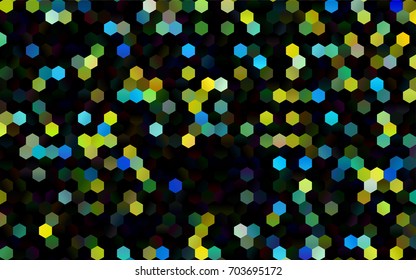 Dark Blue, Yellow vector modern geometrical abstract background. Texture, brand-new background. Geometric background in Origami style with gradient. 