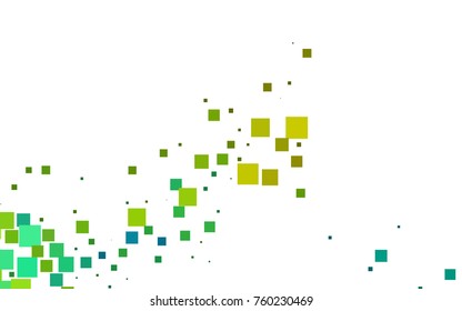 Dark Blue, Yellow vector modern geometrical background. Abstract template. Geometric pattern in square style with gradient.