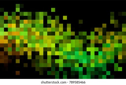 Dark Blue, Yellow vector modern geometrical background. Abstract template. Geometric pattern in square style with gradient.