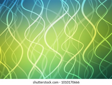 Dark Blue, Yellow vector natural abstract template. A completely new color illustration in doodle style. The template can be used as a background for cell phones.