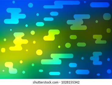 Dark Blue, Yellow vector natural abstract background. Shining colored illustration with doodles in Zen tangle style. The doodle design can be used for your web site.