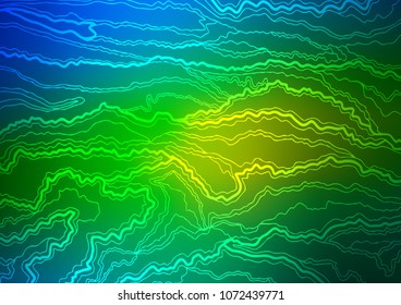 Dark Blue, Yellow vector natural elegant pattern. Sketchy hand drawn doodles on blurred background. The doodle design can be used for your web site.