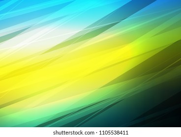 Dark Blue, Yellow vector natural elegant pattern. A vague abstract illustration with doodles in Indian style. The best blurred design for your business.