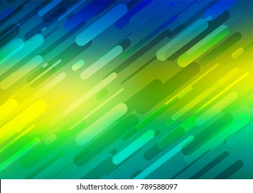 Dark Blue, Yellow vector natural elegant texture. A vague abstract illustration with doodles in Indian style. The pattern can be used for wallpapers and coloring books.