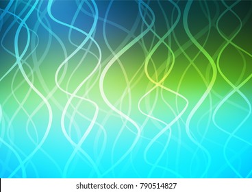 Dark Blue, Yellow vector natural abstract pattern. Ethnic elegant natural pattern with gradient. A completely new design for your business.