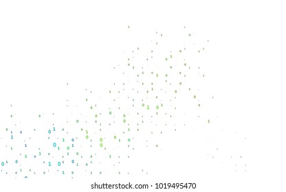 Dark Blue, Yellow vector pattern with Digit symbols. Shining colorful illustration with isolated Digit signs. Template can be used as a background for ads of typography.