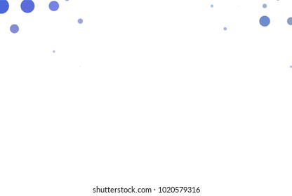 Dark Blue, Yellow vector pattern with colored spheres. Geometric sample of repeating circles on white background in halftone style.