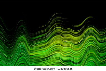 Dark Blue, Yellow vector pattern with bent ribbons. Creative illustration in halftone marble style with gradient. The best blurred design for your business.