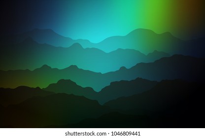 Dark Blue, Yellow vector pattern with liquid shapes. Modern gradient abstract illustration with bandy lines. A completely new template for your business design.