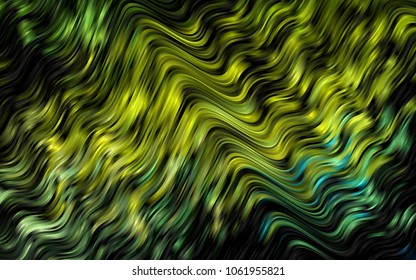 Dark Blue, Yellow vector pattern with lamp shapes. A sample with blurred bubble shapes. A completely new marble design for your business.
