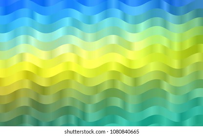 Dark Blue, Yellow vector pattern with bubble shapes. Colorful abstract illustration with gradient lines. Marble style for your business design.