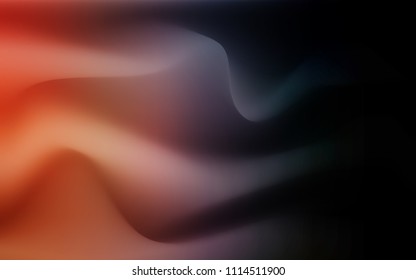 Dark Blue, Yellow vector pattern with lines, ovals. Modern gradient abstract illustration with bandy lines. A completely new template for your business design.