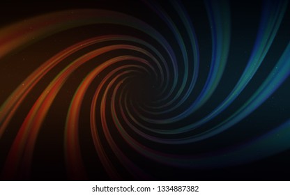Dark Blue, Yellow vector pattern with night sky stars. Blurred decorative design in simple style with galaxy stars. Smart design for your business advert.