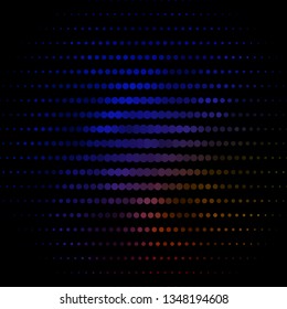Dark Blue, Yellow vector pattern with circles. Abstract decorative design in gradient style with bubbles. Pattern for business ads.