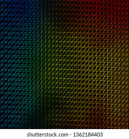 Dark Blue, Yellow vector pattern with lines. Gradient abstract design in simple style with sharp lines. Template for your UI design.