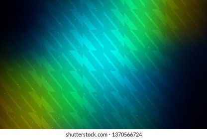 Dark Blue, Yellow vector pattern with sharp lines. Glitter abstract illustration with colorful sticks. Smart design for your business advert.