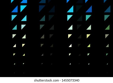 Dark Blue, Yellow vector pattern with spheres. Abstract illustration with colored bubbles in nature style. Completely new template for your brand book.