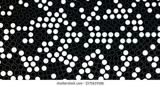 Dark Blue, Yellow vector pattern with spheres. Colorful illustration with gradient dots in nature style. Pattern for websites.