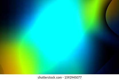 Dark Blue, Yellow vector pattern with lava shapes. A vague circumflex abstract illustration with gradient. The elegant pattern for brand book.