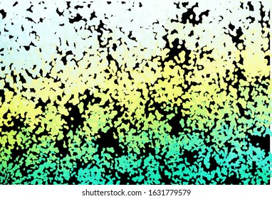Dark Blue, Yellow vector pattern with chaotic shapes. Illustration with colorful gradient shapes in abstract style. Background for a cell phone.